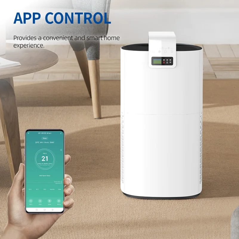 Household Cleaner Smart Air Purifier Hepa Filter Household and Aromatherapy Diffuser Portable Air Purifier
Household Cleaner Smart Air Purifier Hepa Filter Household and Aromatherapy Diffuser Portable Air Purifier