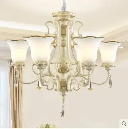 The living room bedroom chandelier crystal chandeliers simple European Garden Restaurant type resin luxury lighting lamp
The living room bedroom chandelier crystal chandeliers simple European Garden Restaurant type resin luxury lighting lamp