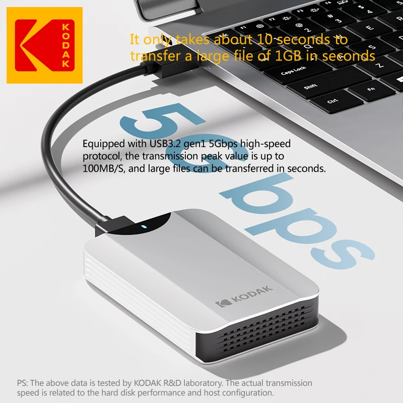 Kodak Portable External Hard Drive HDD P232 5Gbps USB3.0 External Hard Disk 2TB 1TB Large-capacity Storage PS4/Xbox/PC
Kodak Portable External Hard Drive HDD P232 5Gbps USB3.0 External Hard Disk 2TB 1TB Large-capacity Storage PS4/Xbox/PC