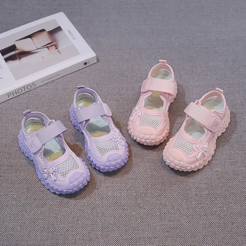 2026 summer new girls' bow mesh toe sandals soft and casual beach sandals children's outdoor walking non slip flat shoes
2026 summer new girls' bow mesh toe sandals soft and casual beach sandals children's outdoor walking non slip flat shoes