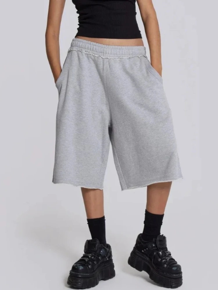 HOUZHOU Gray Women Basic Shorts Oversized Korean Fashion Jogger Baggy Short Pants Couple Hip Hop Casual Harajuku Jorts Summer
HOUZHOU Gray Women Basic Shorts Oversized Korean Fashion Jogger Baggy Short Pants Couple Hip Hop Casual Harajuku Jorts Summer