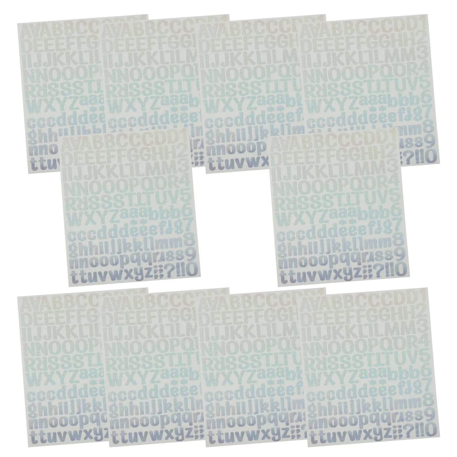10 Sheets Laser Number Stickers Weatherproof Waterproof Vinyl Letter Decals for Home Office School Use Letter Stickers
10 Sheets Laser Number Stickers Weatherproof Waterproof Vinyl Letter Decals for Home Office School Use Letter Stickers