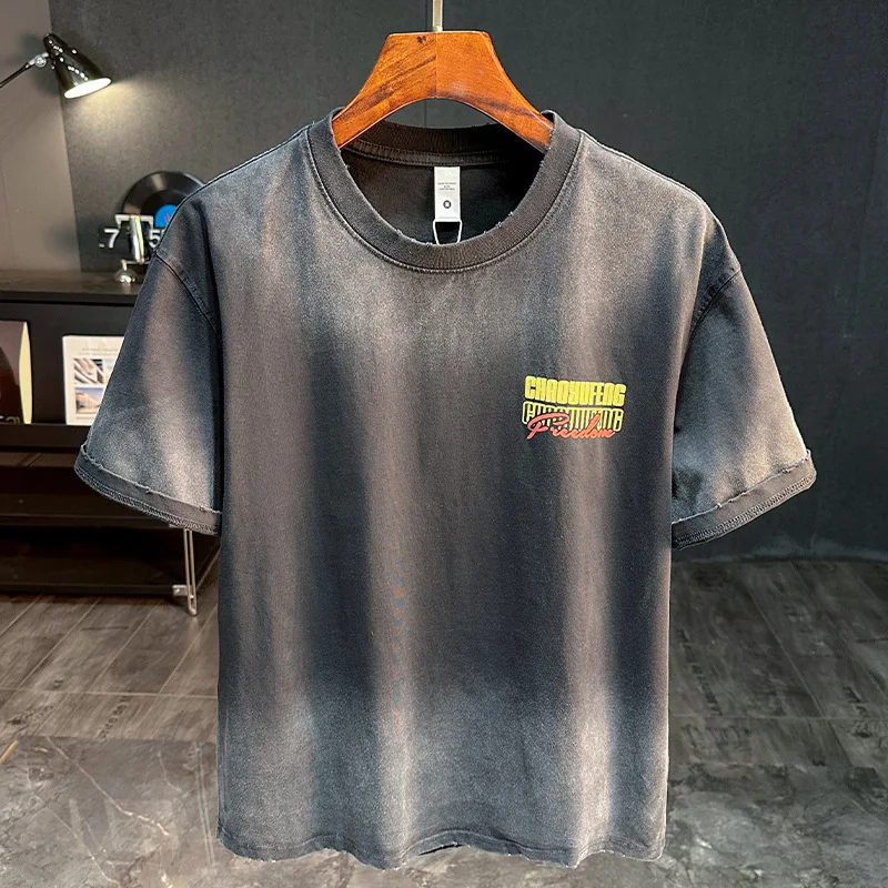 American style gradually changing color T-shirt men's short sleeved trendy brand 2025 spring and summer new loose round neck top
American style gradually changing color T-shirt men's short sleeved trendy brand 2025 spring and summer new loose round neck top