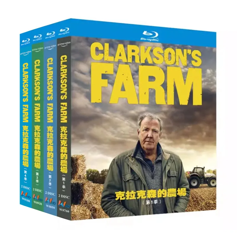 Blu-ray Ultra HD Documentary Clarkson's Farm Seasons 1-4 BD Discs Box Set
Blu-ray Ultra HD Documentary Clarkson's Farm Seasons 1-4 BD Discs Box Set