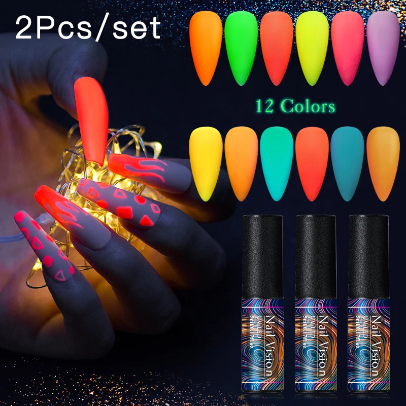 Luminous Nail Gel Glow In Dark Fluorescent Neon UV LED Semi Permanent Soak Off Gel Varnish Lighting In Night Nail Art Varnish
Luminous Nail Gel Glow In Dark Fluorescent Neon UV LED Semi Permanent Soak Off Gel Varnish Lighting In Night Nail Art Varnish