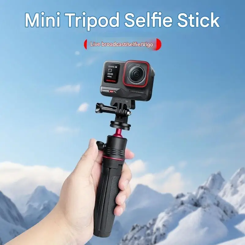 Mini Extendable Desktop Tripod Handle Grip Stand With Flexible Ballhead 1/4 Inch Screw Extend Mount for Camera GoPro Insta360 X4 
Mini Extendable Desktop Tripod Handle Grip Stand With Flexible Ballhead 1/4 Inch Screw Extend Mount for Camera GoPro Insta360 X4