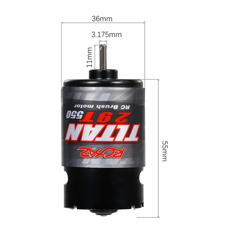High-Quality 550 Brushed Motor Waterproof for 1/10 RC Crawler Axial SCX10 II,21T
High-Quality 550 Brushed Motor Waterproof for 1/10 RC Crawler Axial SCX10 II,21T