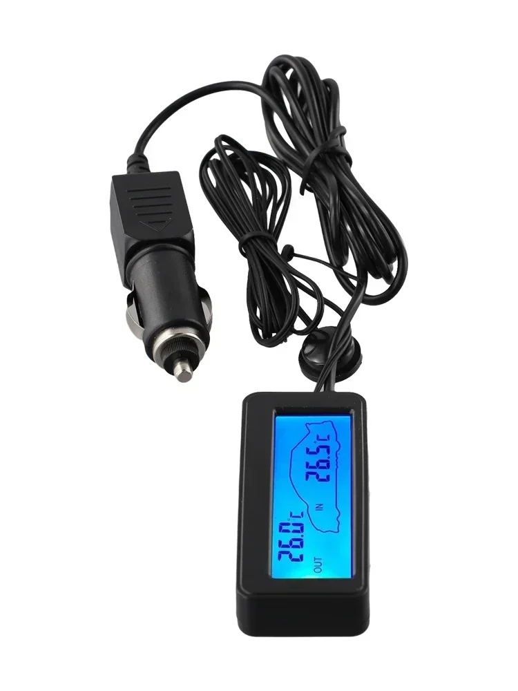 Essential Car LCD Digital Display Thermometer, Measures Inside & Outside Temperature, 12V Compatible, Black Shell
Essential Car LCD Digital Display Thermometer, Measures Inside & Outside Temperature, 12V Compatible, Black Shell