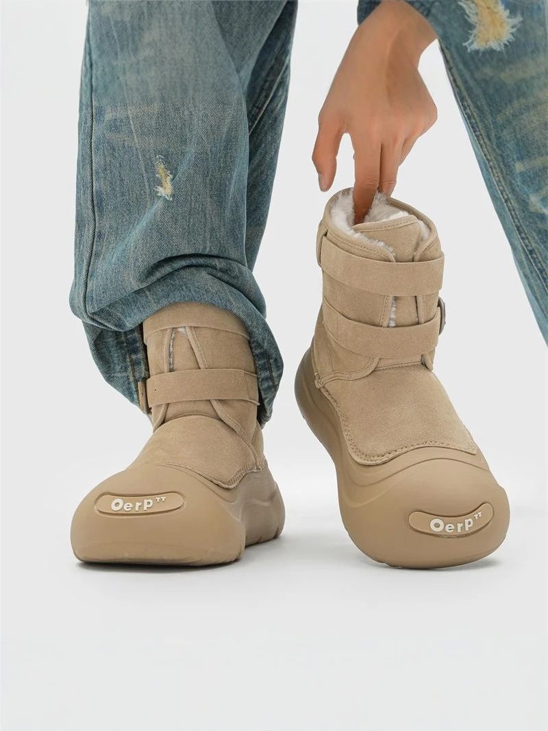 Men's Winter Snow Boots 2025 New Outdoor Waterproof Non-slip Thick Bottom Fleece Lined Warm Casual Couple Cotton Shoes
Men's Winter Snow Boots 2025 New Outdoor Waterproof Non-slip Thick Bottom Fleece Lined Warm Casual Couple Cotton Shoes