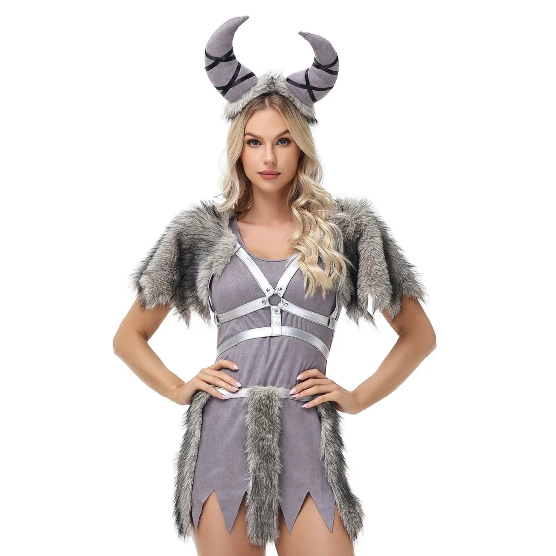 Viking Woman Clothing Stage Performance Wear Dress Shawl Leg Warmer Halloween Cosplay Dress up Clothes 2026
Viking Woman Clothing Stage Performance Wear Dress Shawl Leg Warmer Halloween Cosplay Dress up Clothes 2026