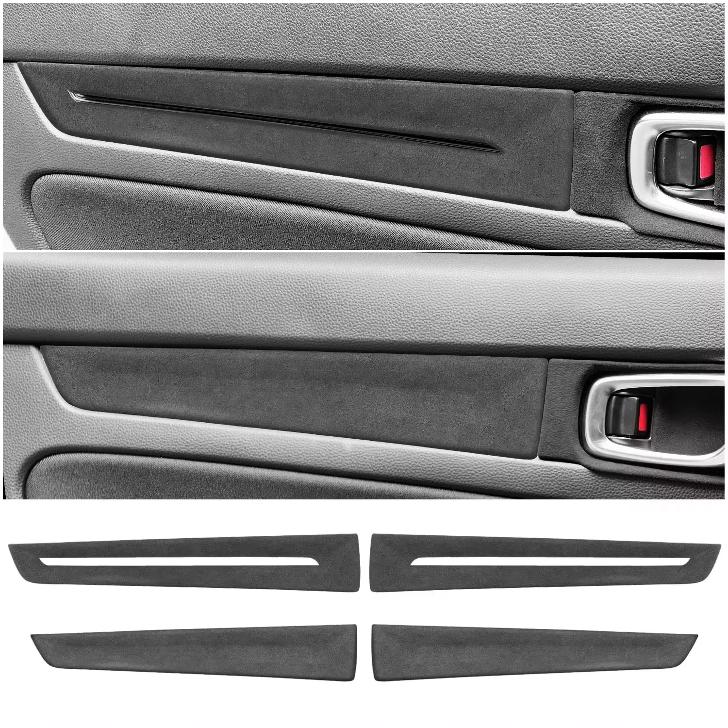 4PCS For Honda Civic 2022 2023 2024 Door Panel Decorative Strip, Lift Button Decoration, Door Inner Bowl Sticker Suede Interior
4PCS For Honda Civic 2022 2023 2024 Door Panel Decorative Strip, Lift Button Decoration, Door Inner Bowl Sticker Suede Interior