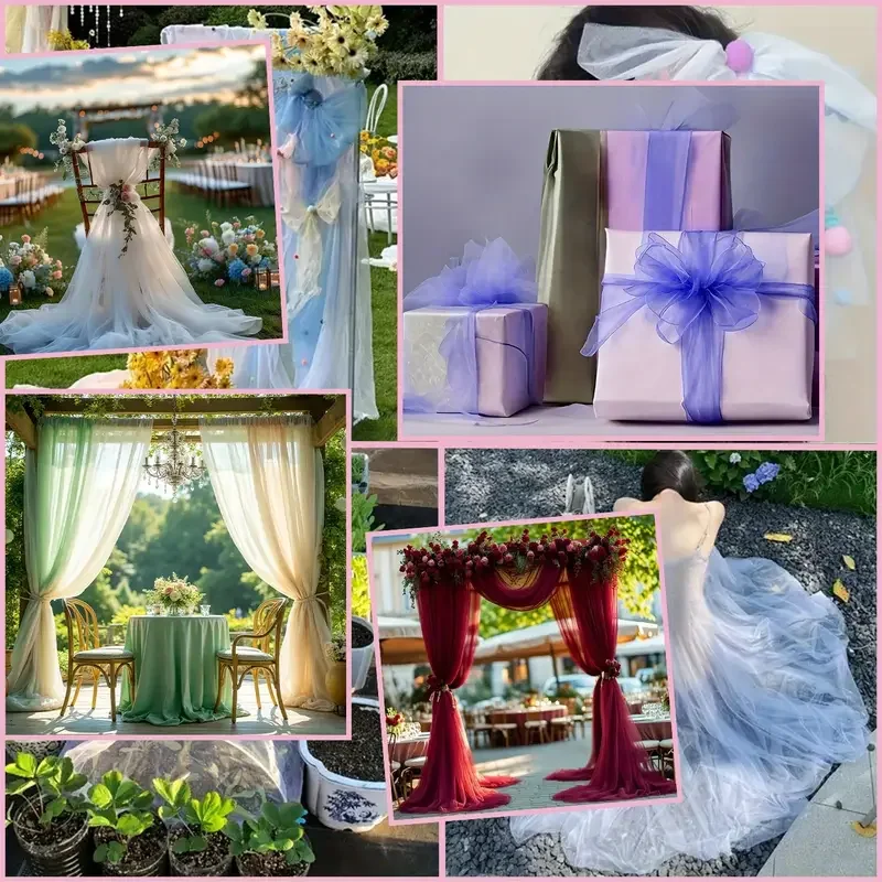 Тюль для рукоделия, декора, свадебных аксессуаров, вечеринок и мероприятий XMS. Прозрачная сетчатая ткань. Элегантный материал для скатертей, бантов на стулья, фонов.
Тюль для рукоделия, декора, свадебных аксессуаров, вечеринок и мероприятий XMS. Прозрачная сетчатая ткань. Элегантный материал для скатертей, бантов на стулья, фонов.