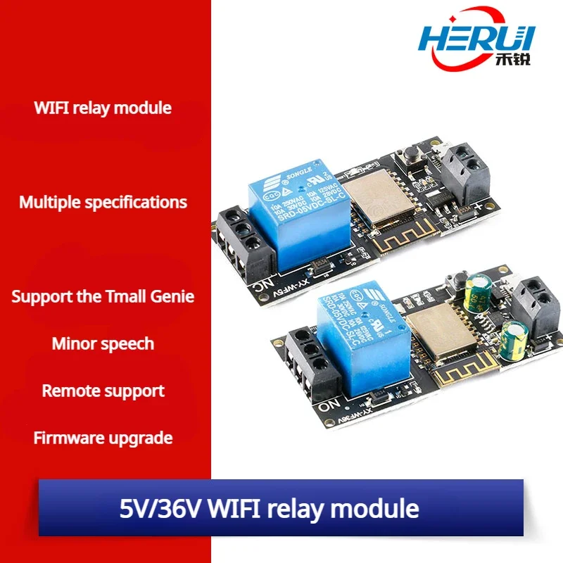XY-WF5V/36V WIFI mobile remote control relay module 5V 36V smart home mobile APP
XY-WF5V/36V WIFI mobile remote control relay module 5V 36V smart home mobile APP