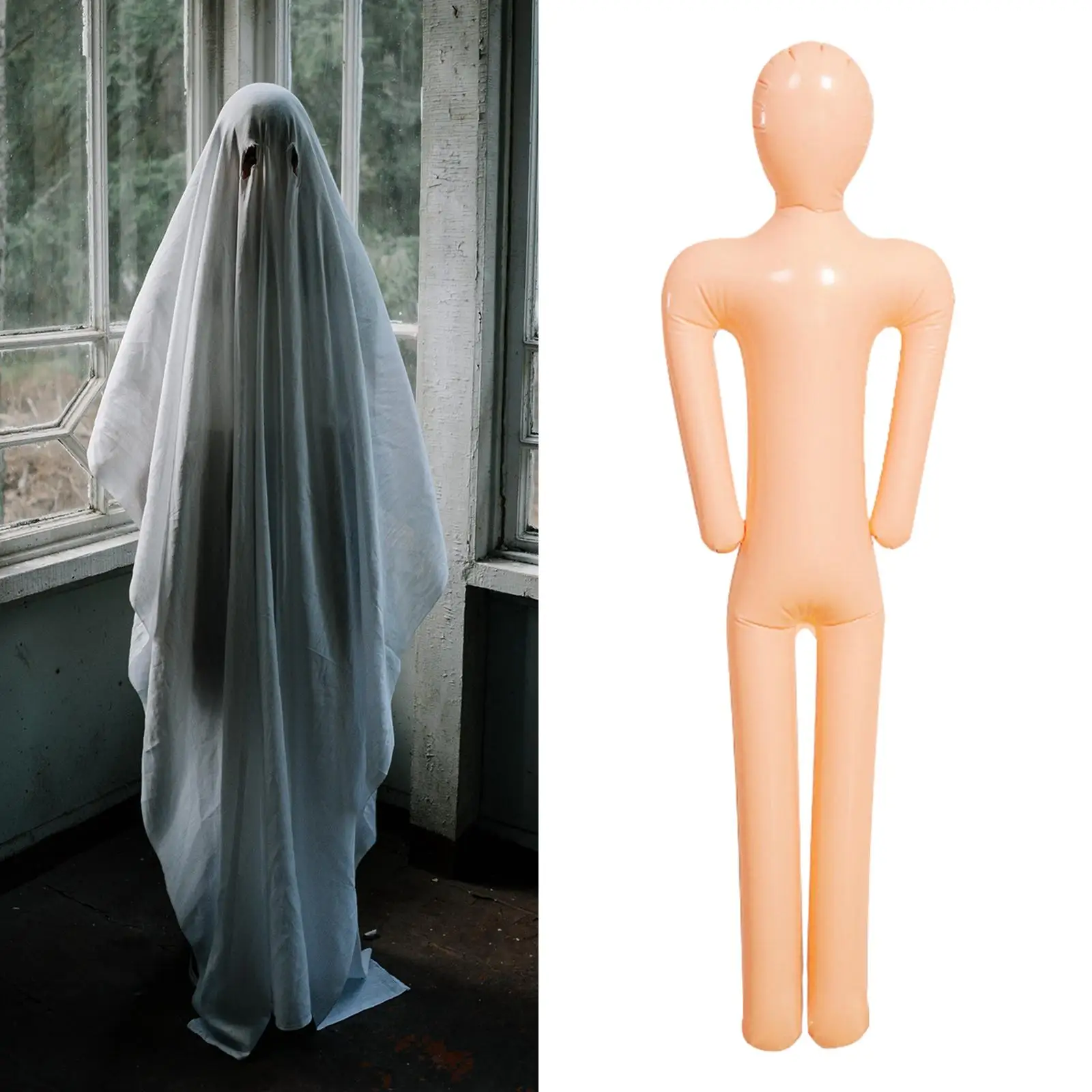 Full Size Inflatable Mannequin 1.5m PVC Body Model Halloween Decoration for Clothing Store Haunted House Cosplay Props
Full Size Inflatable Mannequin 1.5m PVC Body Model Halloween Decoration for Clothing Store Haunted House Cosplay Props