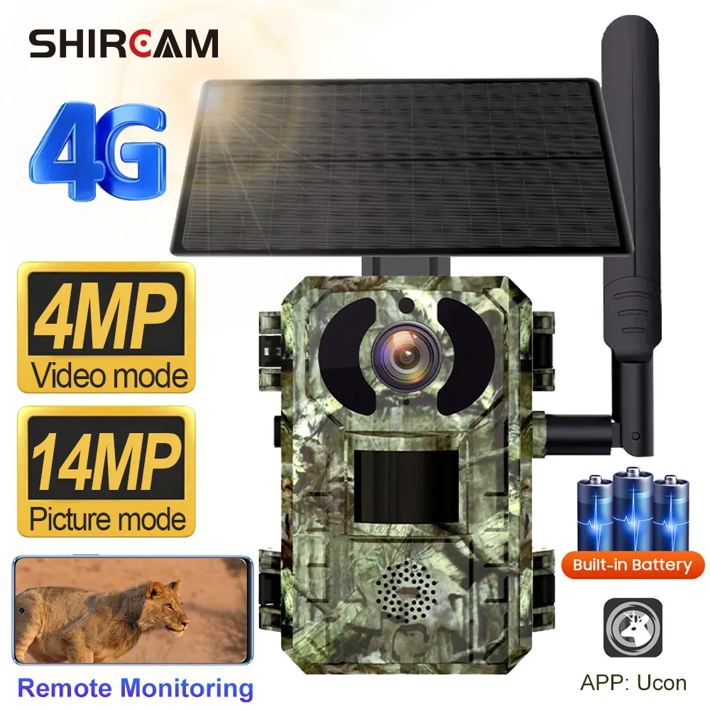 4MP Trail Solar Hunting Camera 4G Sim Card Outdoor Wildlife Motion Detection CCTV Battery 14MP Photo Ip Trap Camera Night Vision
4MP Trail Solar Hunting Camera 4G Sim Card Outdoor Wildlife Motion Detection CCTV Battery 14MP Photo Ip Trap Camera Night Vision