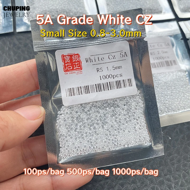 Premium Quality Round Shape 5A Grade White CZ Small Size 0.8-3.0mm Loose Synthetic Cubic Zirconia Stone For Fine Jewelry Making
Premium Quality Round Shape 5A Grade White CZ Small Size 0.8-3.0mm Loose Synthetic Cubic Zirconia Stone For Fine Jewelry Making