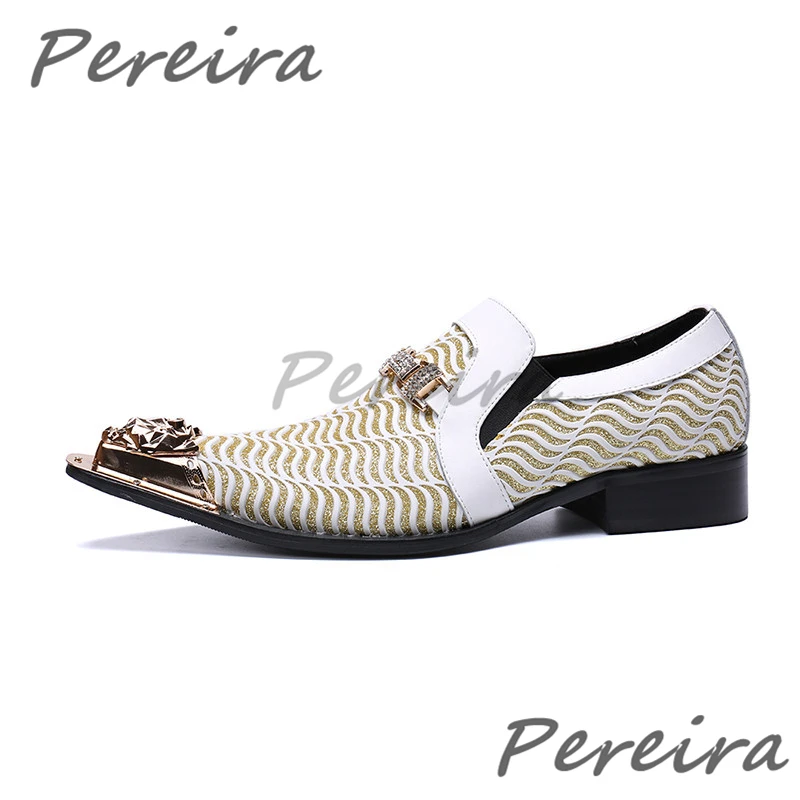 Luxury Gem Buckle Men's Loafers Beige Genuine Leather Iron Pointed Toe Business Dress Shoes British Style Banquet Wedding Shoes
Luxury Gem Buckle Men's Loafers Beige Genuine Leather Iron Pointed Toe Business Dress Shoes British Style Banquet Wedding Shoes