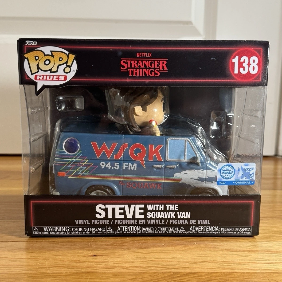 Funko Pop! Stranger Things Season 5 Steve with the Squawk Van Vinyl Figure #138 Official Limited Edition Statue Fans Toy Gift
Funko Pop! Stranger Things Season 5 Steve with the Squawk Van Vinyl Figure #138 Official Limited Edition Statue Fans Toy Gift