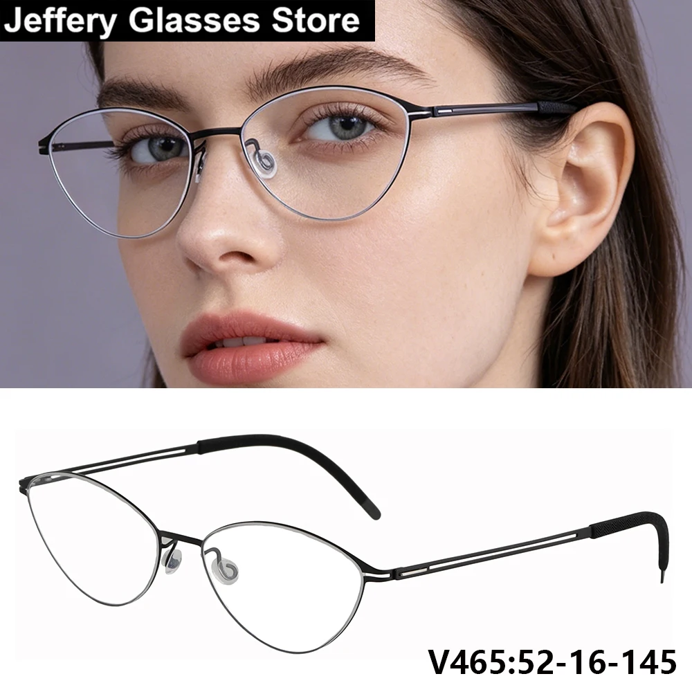 Norway Fashion Pure Titanium Triangle Women Glasses Frame V465 Thin Rim Cat Eye Eyeglasses Retro Screwless Eyeglasses Spectacle
Norway Fashion Pure Titanium Triangle Women Glasses Frame V465 Thin Rim Cat Eye Eyeglasses Retro Screwless Eyeglasses Spectacle