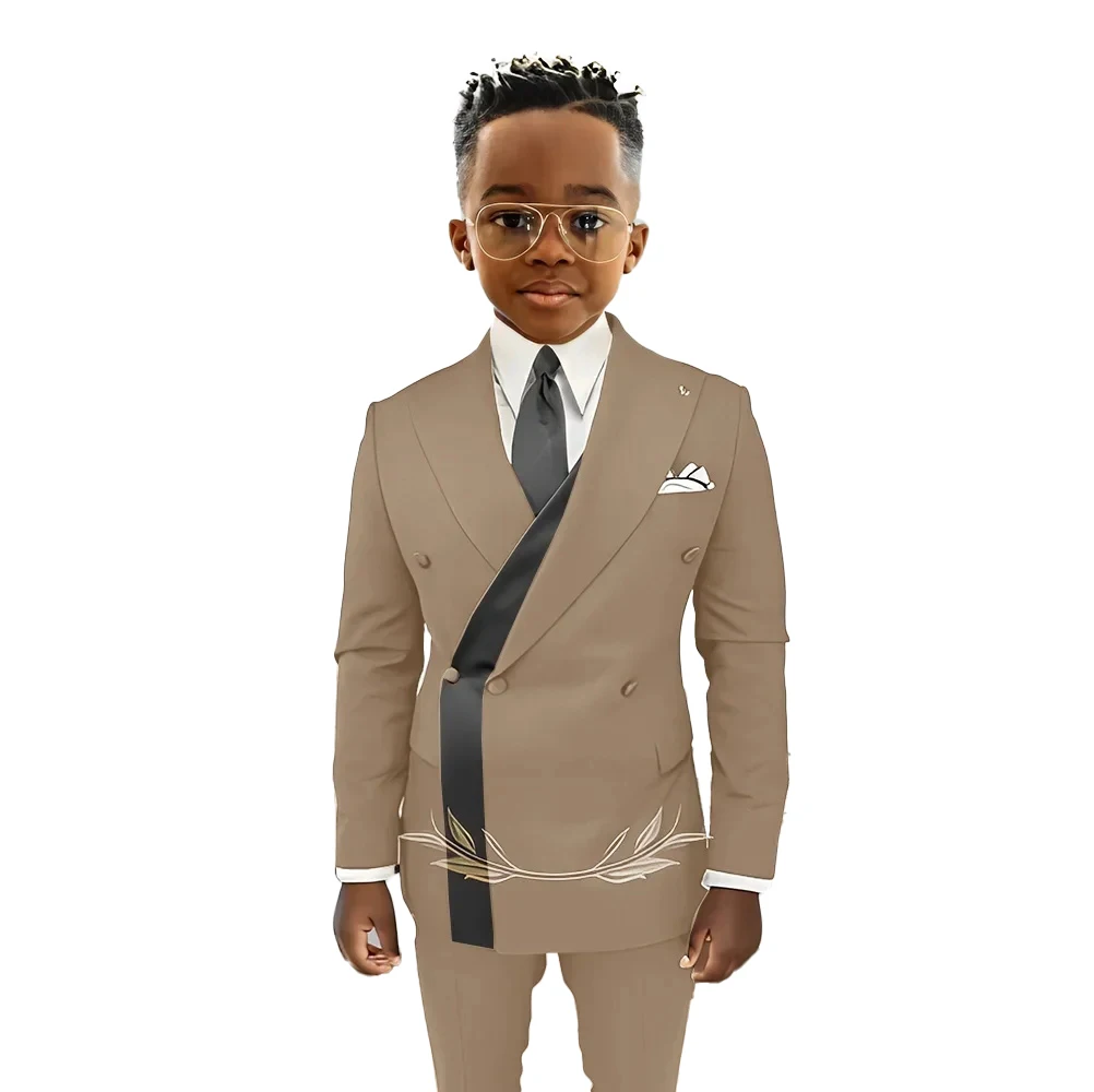 Classic Boys' Suit Set with Peak Lapel Double - Breasted Suit Set 2 Piece Boys Suit Set Wedding Birthday Party Suit Set
Classic Boys' Suit Set with Peak Lapel Double - Breasted Suit Set 2 Piece Boys Suit Set Wedding Birthday Party Suit Set