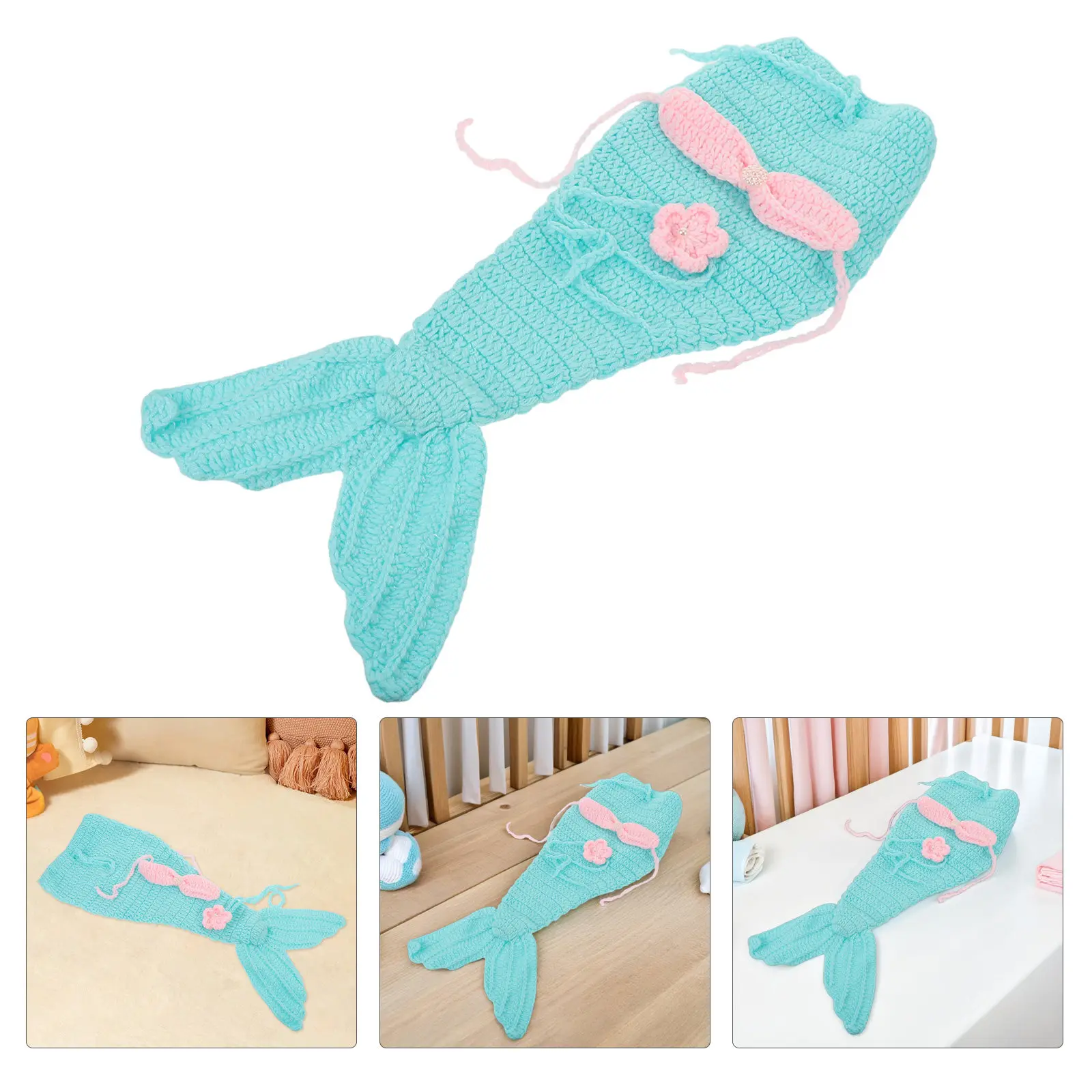 1Set Newborn Photography Prop Mermaid Crochet Set Handmade Baby Photo Props Tail Headband Baby Photoshoot Outfit
1Set Newborn Photography Prop Mermaid Crochet Set Handmade Baby Photo Props Tail Headband Baby Photoshoot Outfit