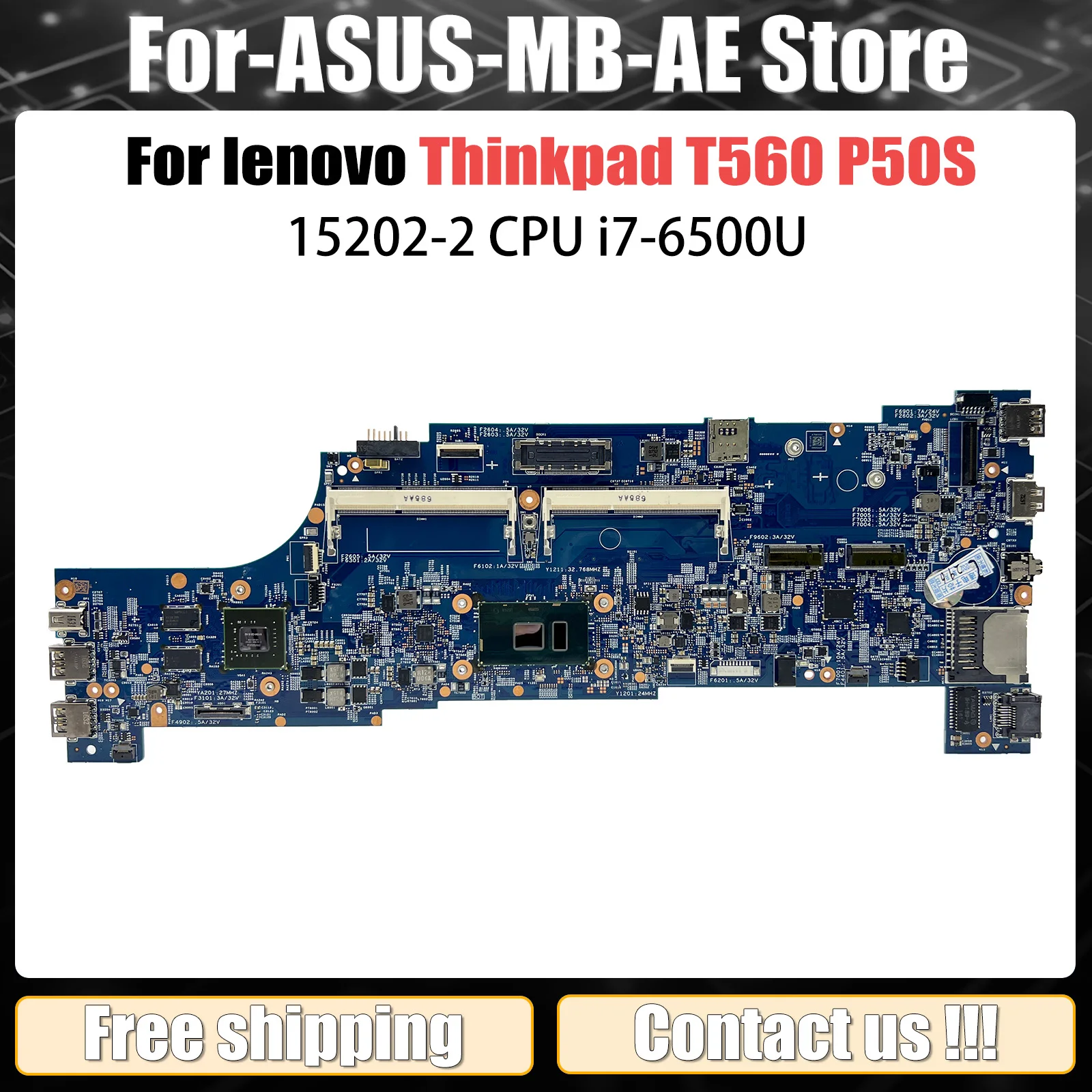 Материнская плата для ноутбука Lenovo ThinkPad P50S T560 15202-2 I5-6200U I5-6300U I7-6600U 01AY300 01AY304 01AY312, материнская плата Thinkpad
Материнская плата для ноутбука Lenovo ThinkPad P50S T560 15202-2 I5-6200U I5-6300U I7-6600U 01AY300 01AY304 01AY312, материнская плата Thinkpad