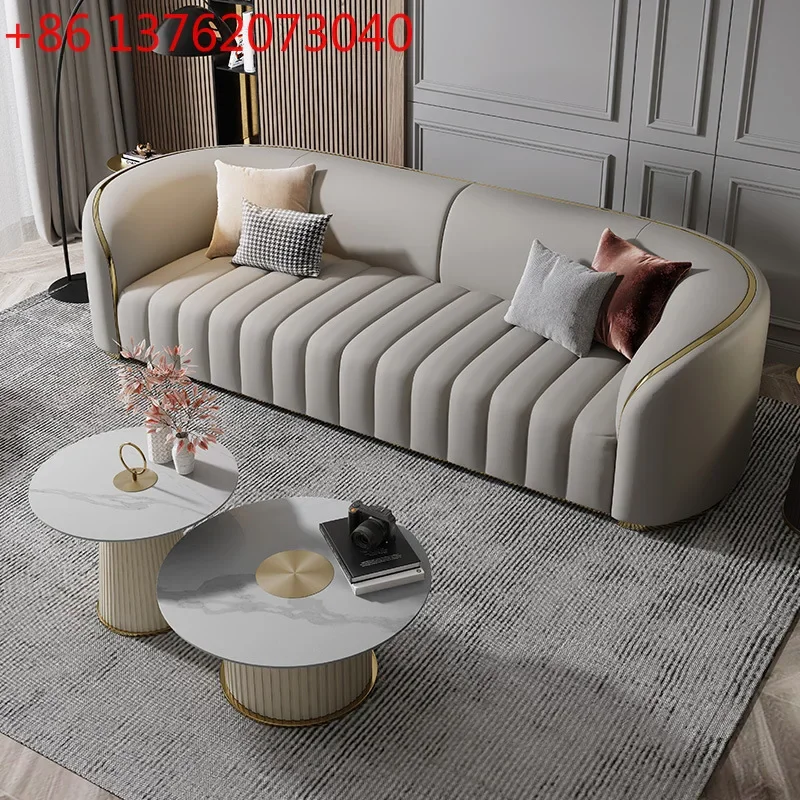 Light luxury leather sofa combination top layer cowhide sofa small three-seater leather art sofa
Light luxury leather sofa combination top layer cowhide sofa small three-seater leather art sofa