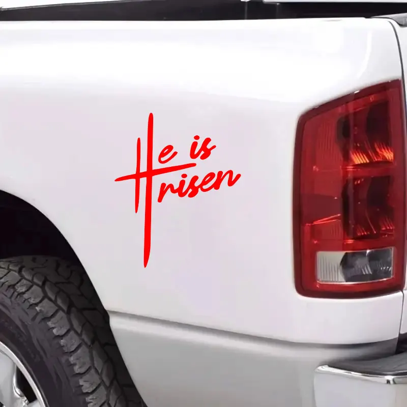 Waterproof He Is Risen Vinyl Sticker 1PC Universal Decal for Motorcycle Fuel Tank Car Window Trunk Scooter DIY Decor
Waterproof He Is Risen Vinyl Sticker 1PC Universal Decal for Motorcycle Fuel Tank Car Window Trunk Scooter DIY Decor