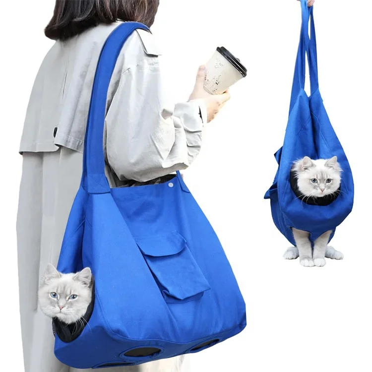 Cat Carrier Soft Cat Sling Carrier Breathable Travel Use Pet Accessories Outdoor Crossbody Strap Design Extra Storage Bag Design
Cat Carrier Soft Cat Sling Carrier Breathable Travel Use Pet Accessories Outdoor Crossbody Strap Design Extra Storage Bag Design