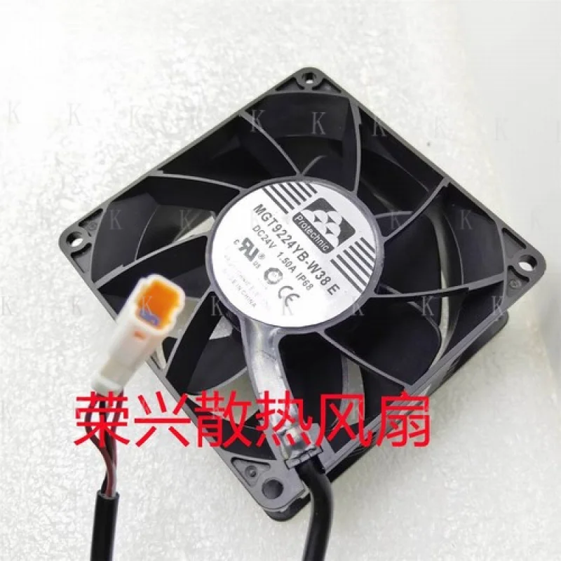 C FOR Protechnic MGT9224YB-W38 Female Plug 24V 1.50A 4-Wire Cooling Fan
C FOR Protechnic MGT9224YB-W38 Female Plug 24V 1.50A 4-Wire Cooling Fan