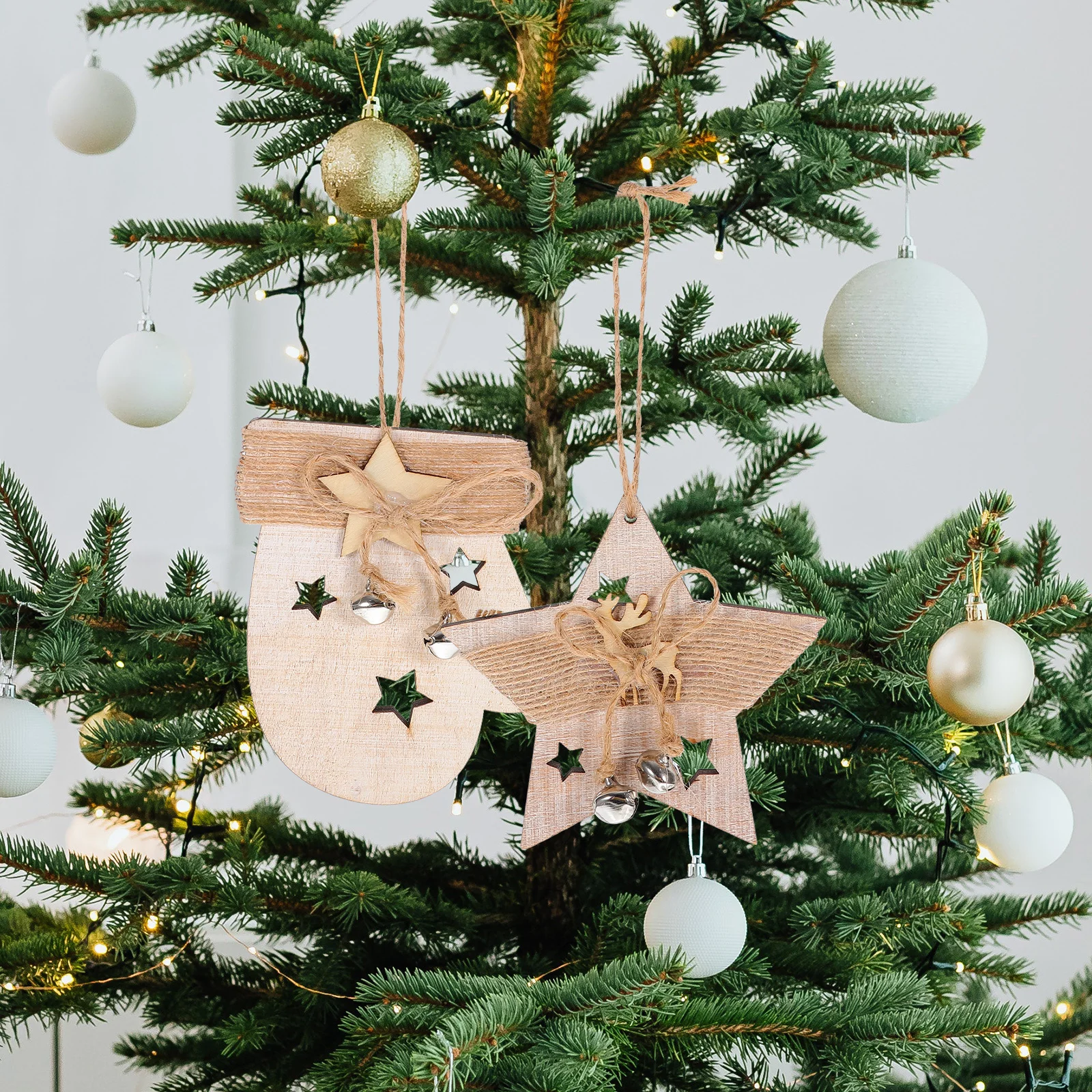 6Pcs Christmas Decor Wooden Pendants Tree Ornaments Star Reindeer Gloves Socks Sturdy Mixed Styles
6Pcs Christmas Decor Wooden Pendants Tree Ornaments Star Reindeer Gloves Socks Sturdy Mixed Styles