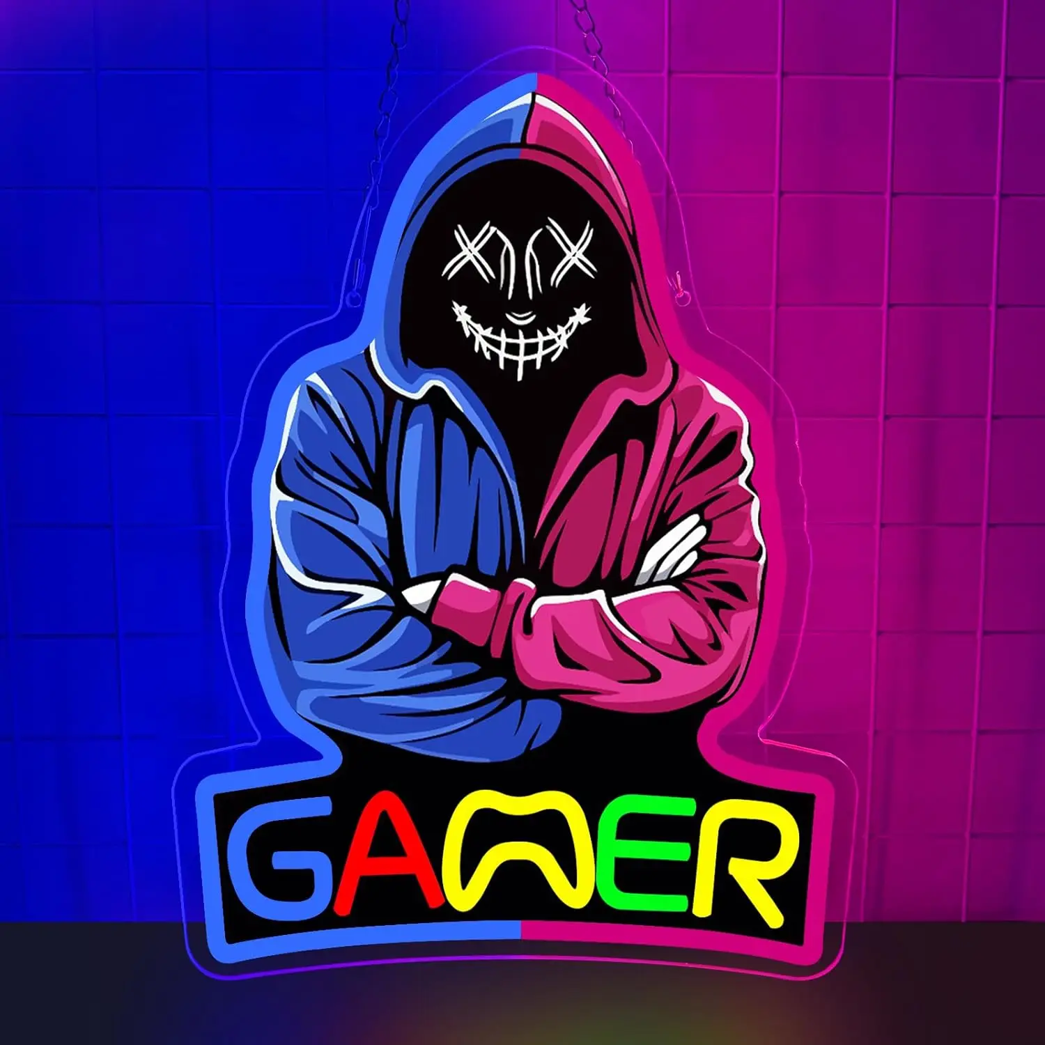 Gamer Neon Sign Art Wall Light USB LED Neon Light for Kids Room Bar Gaming Room Sport Club Bedroom Decoration Gift Night Light
Gamer Neon Sign Art Wall Light USB LED Neon Light for Kids Room Bar Gaming Room Sport Club Bedroom Decoration Gift Night Light