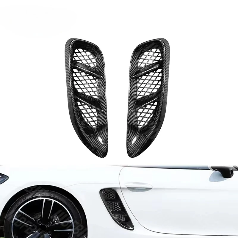 Carbon Fiber 718 Side Vents Exterior Fender Cover for 2016-2022 for Porsche 718 GTS Spyder Carbon Exterior Grills
Carbon Fiber 718 Side Vents Exterior Fender Cover for 2016-2022 for Porsche 718 GTS Spyder Carbon Exterior Grills