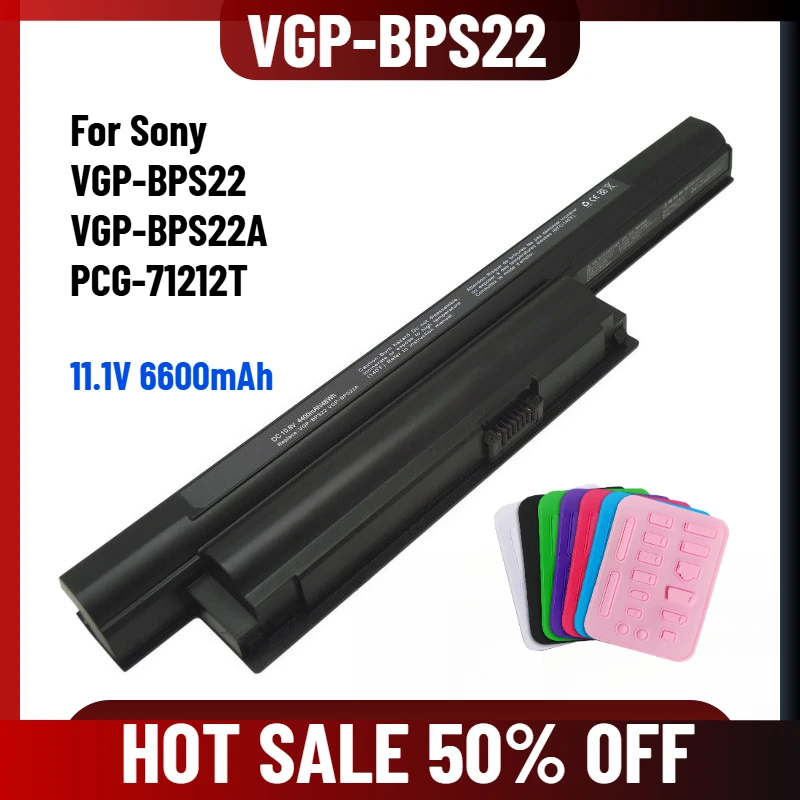 11.1V 6600mAh for Sony VGP-BPS22 VGP-BPS22A PCG-71212T 61211T 7121 Laptop Battery
11.1V 6600mAh for Sony VGP-BPS22 VGP-BPS22A PCG-71212T 61211T 7121 Laptop Battery