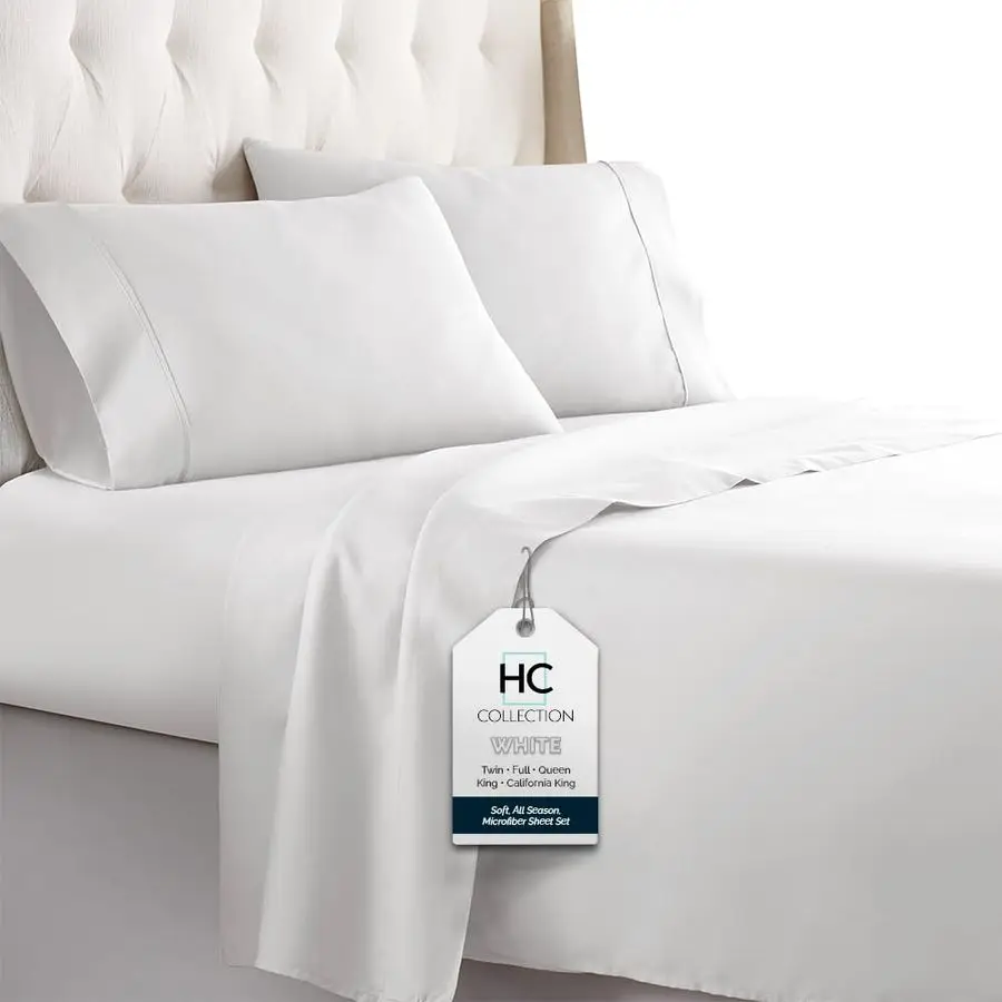 Bed Sheets Set King with 2 Pillowcases, Hotel Luxury Platinum 1800 Series Brushed Microfiber Sheet w Deep Pocket, Ultra Soft Li
Bed Sheets Set King with 2 Pillowcases, Hotel Luxury Platinum 1800 Series Brushed Microfiber Sheet w Deep Pocket, Ultra Soft Li