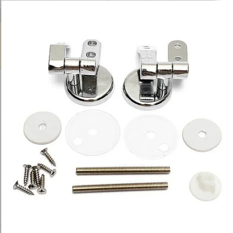 Stainless Steel Toilet Seat Hinge Replacement Parts Mountings with Screws Bolts and Nuts
Stainless Steel Toilet Seat Hinge Replacement Parts Mountings with Screws Bolts and Nuts