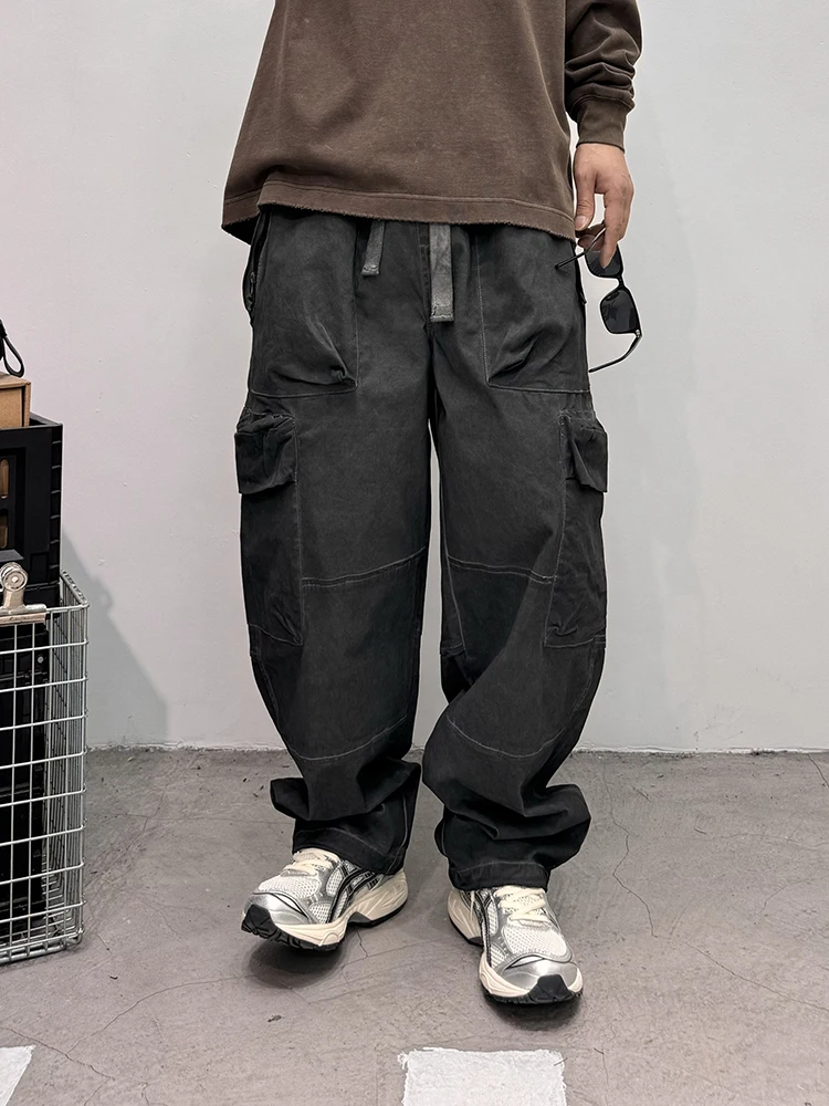 American Retro Work Pants Men's Dstring Cuffed Casual Trousers Watered Sle Loose Fit Youthful Energy Straight Leg Anti-W...
American Retro Work Pants Men's Dstring Cuffed Casual Trousers Watered Sle Loose Fit Youthful Energy Straight Leg Anti-W...