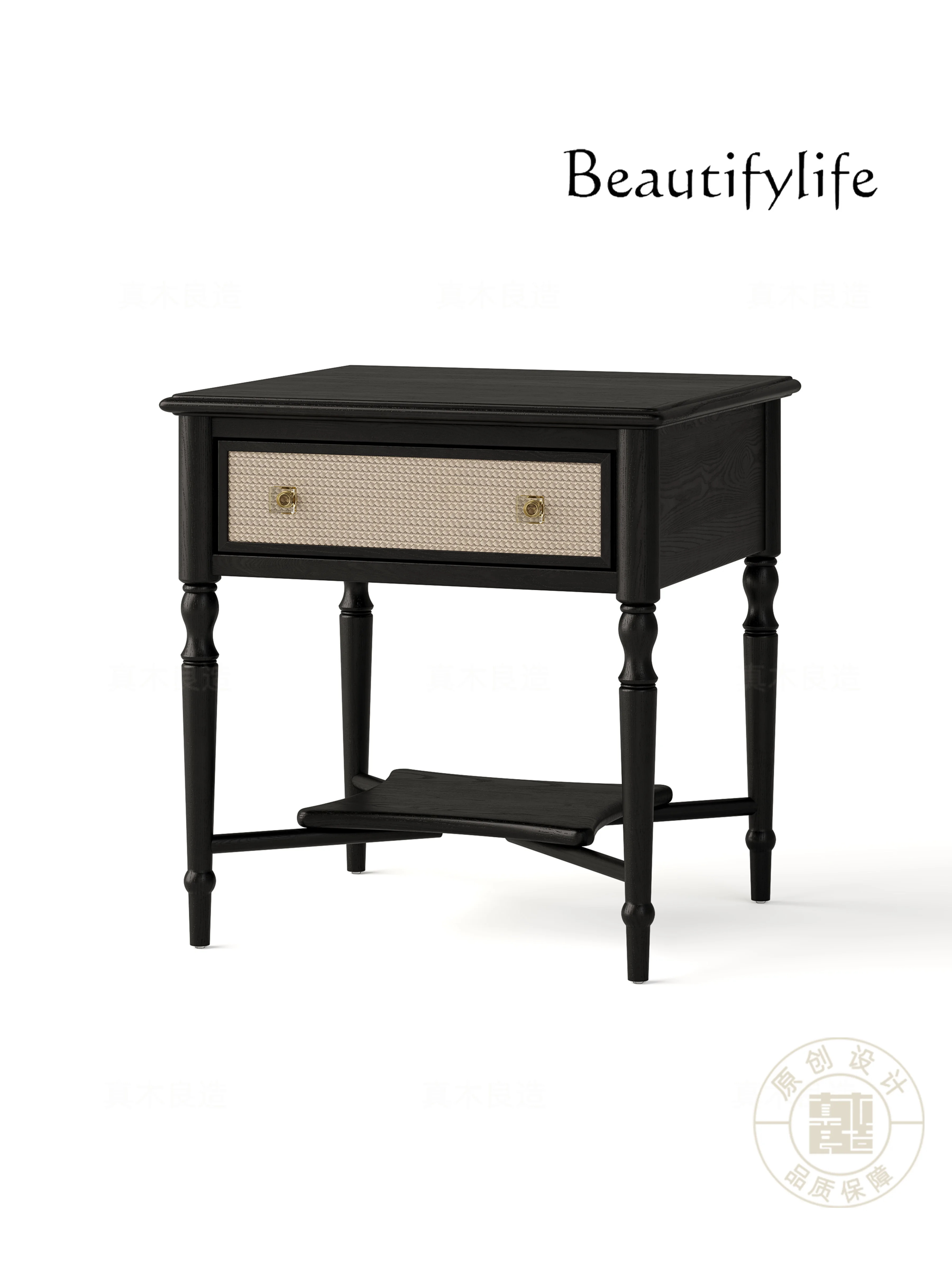 French modern original contrasting color antique bedside table solid wood retro sofa side table
French modern original contrasting color antique bedside table solid wood retro sofa side table