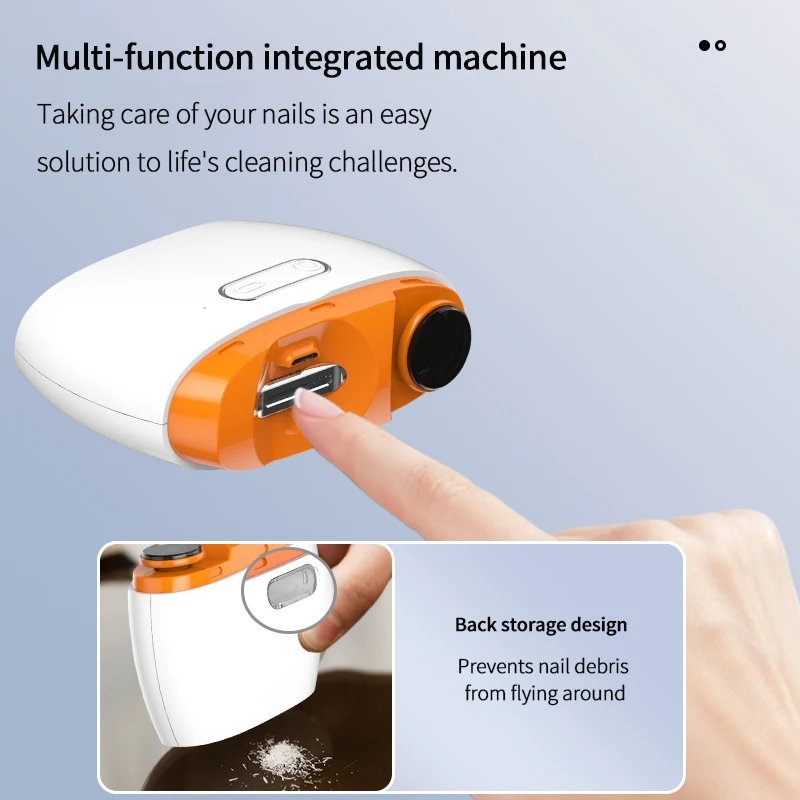Baby silent electric nail sharpenBaby care manicure trimmerNail polishing cutter for adult and old peoples Nail clippers
Baby silent electric nail sharpenBaby care manicure trimmerNail polishing cutter for adult and old peoples Nail clippers