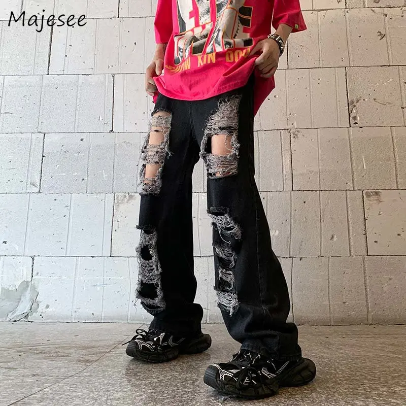 Ripped Jeans Men Washed American Streetwear Hole Black Y2k Clothes Vintage Baggy S-3XL Do-Old Denim Trousers Hip Hop Джинсы Cool
Ripped Jeans Men Washed American Streetwear Hole Black Y2k Clothes Vintage Baggy S-3XL Do-Old Denim Trousers Hip Hop Джинсы Cool