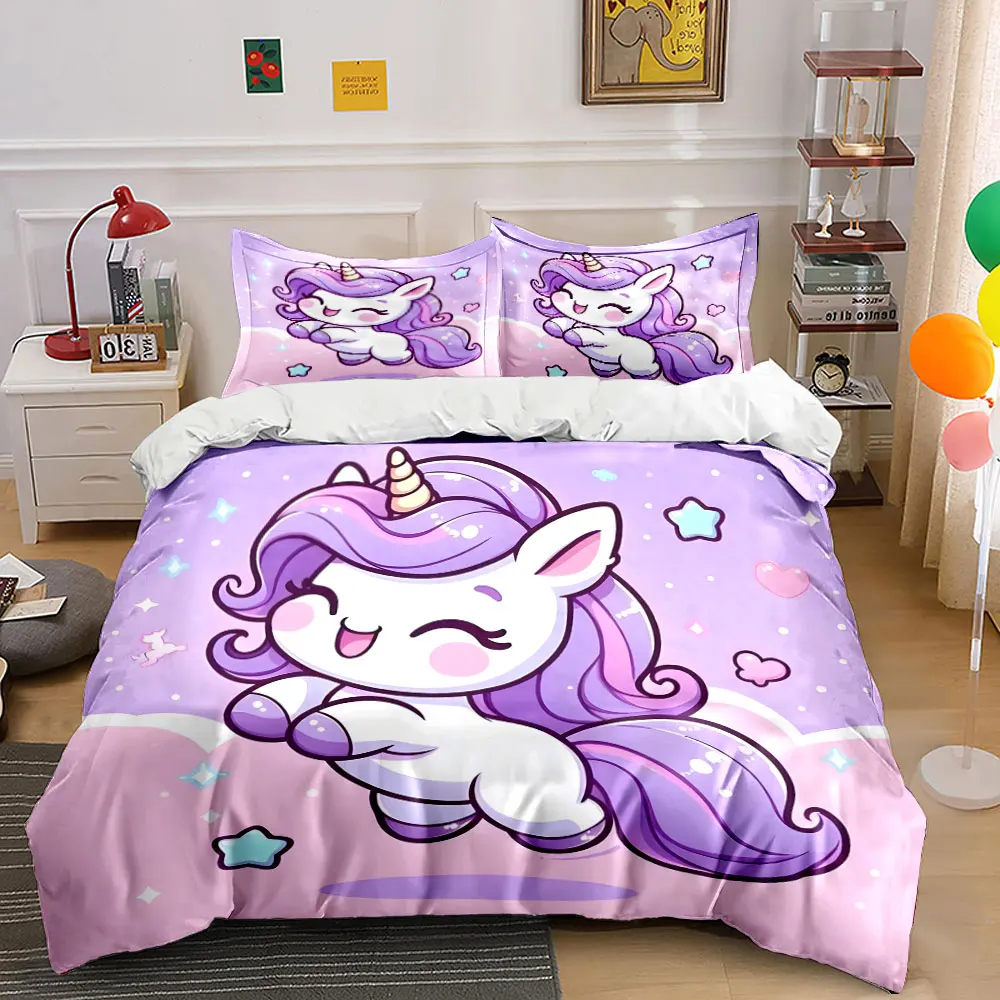 Adorable unicorn with colorful hair Print Bedding Set 1 Duvet Cover 2 Pillowcases for Adult and Children Luxury Gift Full Size
Adorable unicorn with colorful hair Print Bedding Set 1 Duvet Cover 2 Pillowcases for Adult and Children Luxury Gift Full Size