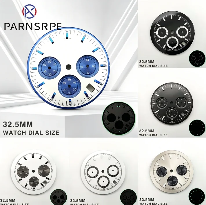 Men's quartz watch face VK63 movement dial trend fashion three eyes chronograph accessories watch assembly
Men's quartz watch face VK63 movement dial trend fashion three eyes chronograph accessories watch assembly