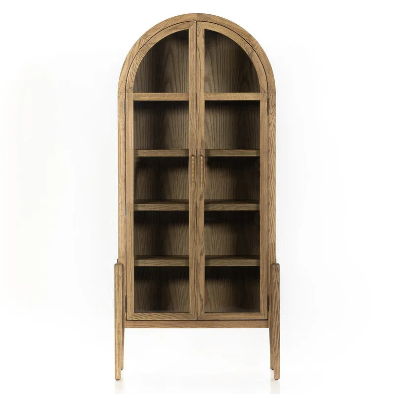 American solid wood bookcase Nordic modern bookcase arched display case
American solid wood bookcase Nordic modern bookcase arched display case
