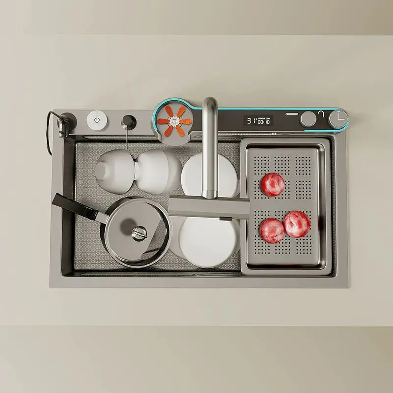 Sink Large single slot SUS304 stainless steel dishwasher Kitchen nano embossed vegetable basin 
Sink Large single slot SUS304 stainless steel dishwasher Kitchen nano embossed vegetable basin