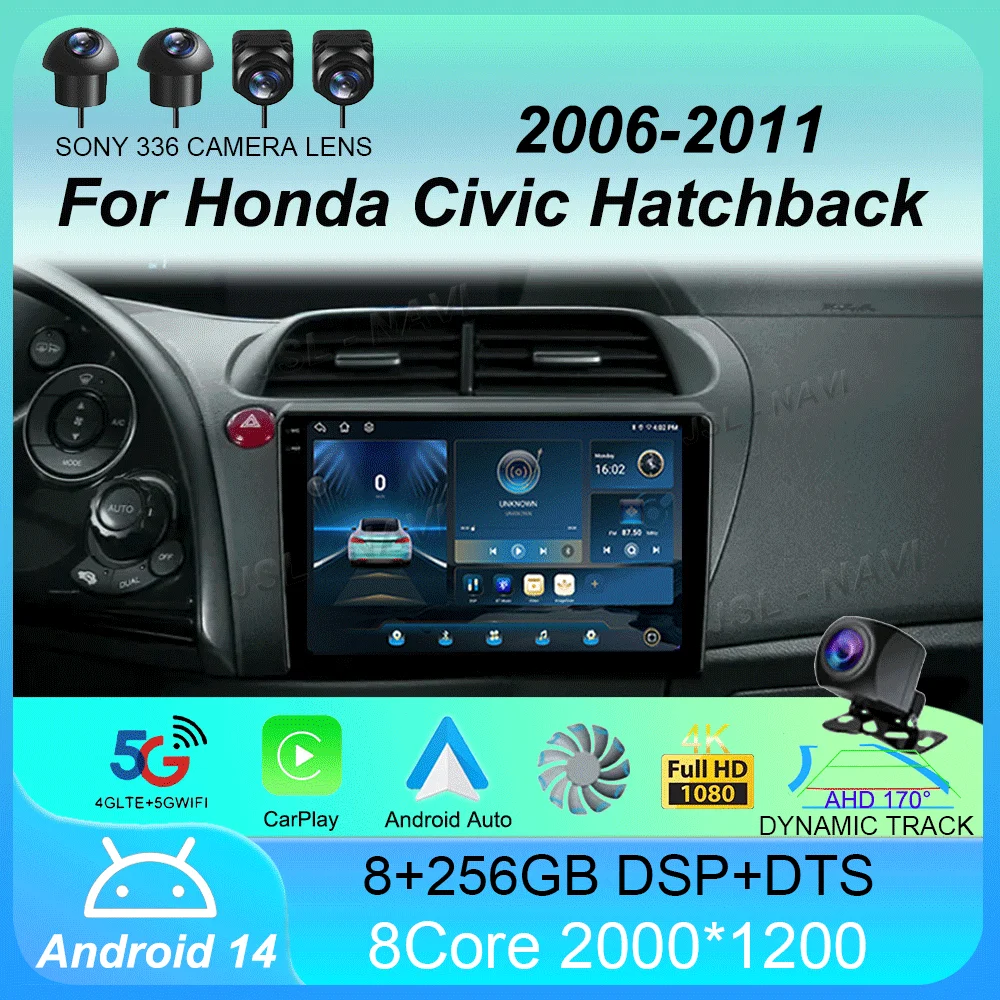 Car Radio Android 14 Carplay Auto GPS Navigation Multimedia Player For Honda Civic Hatchback 2006 - 2011 video Stereo DVD 2 DIN
Car Radio Android 14 Carplay Auto GPS Navigation Multimedia Player For Honda Civic Hatchback 2006 - 2011 video Stereo DVD 2 DIN