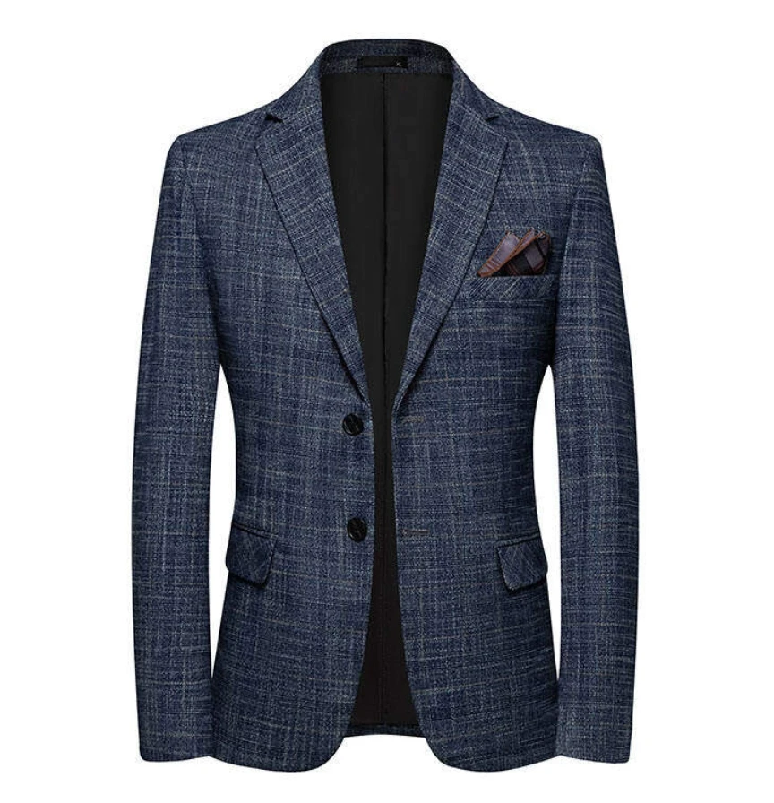 New men's fashionable, cool, versatile, trendy business casual British-style banquet suit jacket
New men's fashionable, cool, versatile, trendy business casual British-style banquet suit jacket