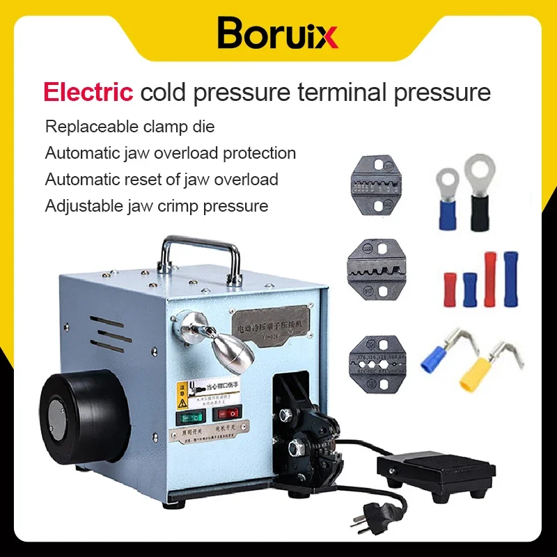 Boruix Electric Small Tube Type Insulated Terminal Crimping Machine Cold Pressing With Crimping Molds
Boruix Electric Small Tube Type Insulated Terminal Crimping Machine Cold Pressing With Crimping Molds