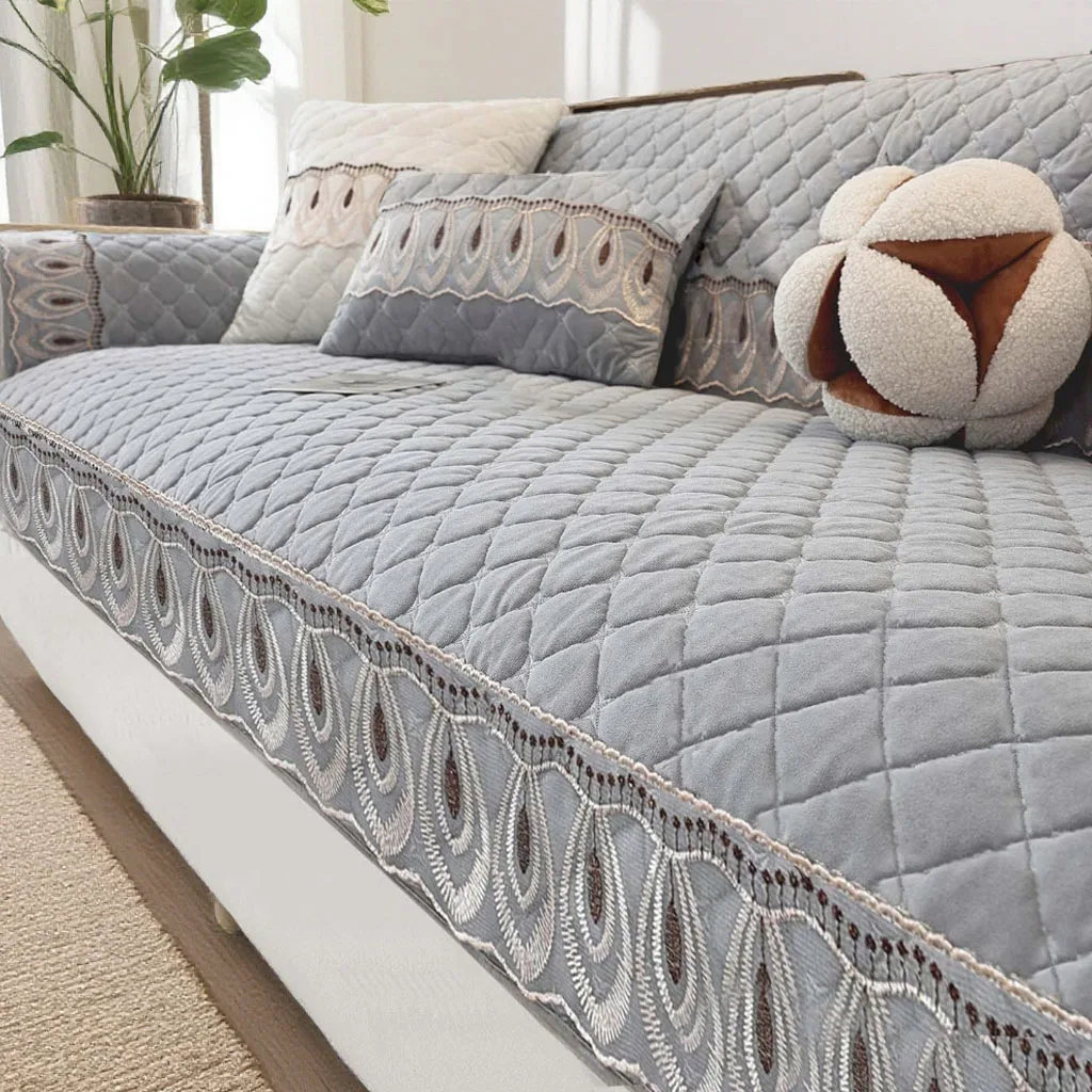 Thickened Sofa Cushion All Seasons Anti-Slip Color High-End Feeling Sitting Pad Straight Row Sofa Cover Cloth
Thickened Sofa Cushion All Seasons Anti-Slip Color High-End Feeling Sitting Pad Straight Row Sofa Cover Cloth