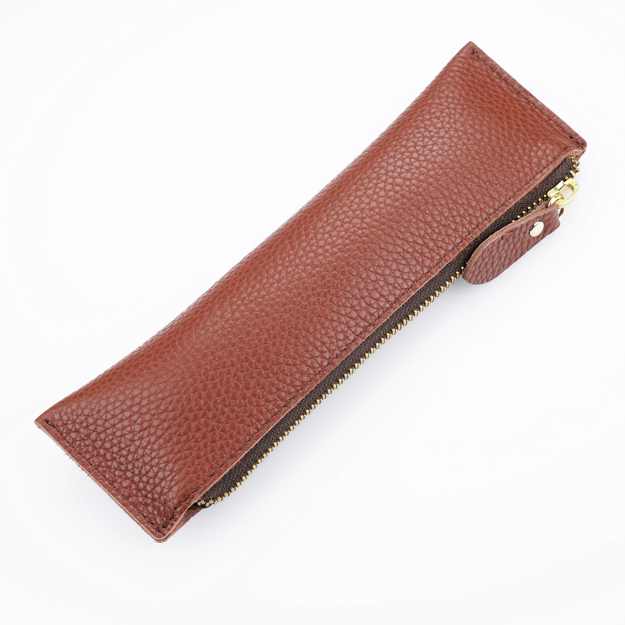 100% Genuine Leather Zipper Pen Pencil Case Bag Litchi Embossed Leather Creative School Stationary Large Capacity Accessories
100% Genuine Leather Zipper Pen Pencil Case Bag Litchi Embossed Leather Creative School Stationary Large Capacity Accessories