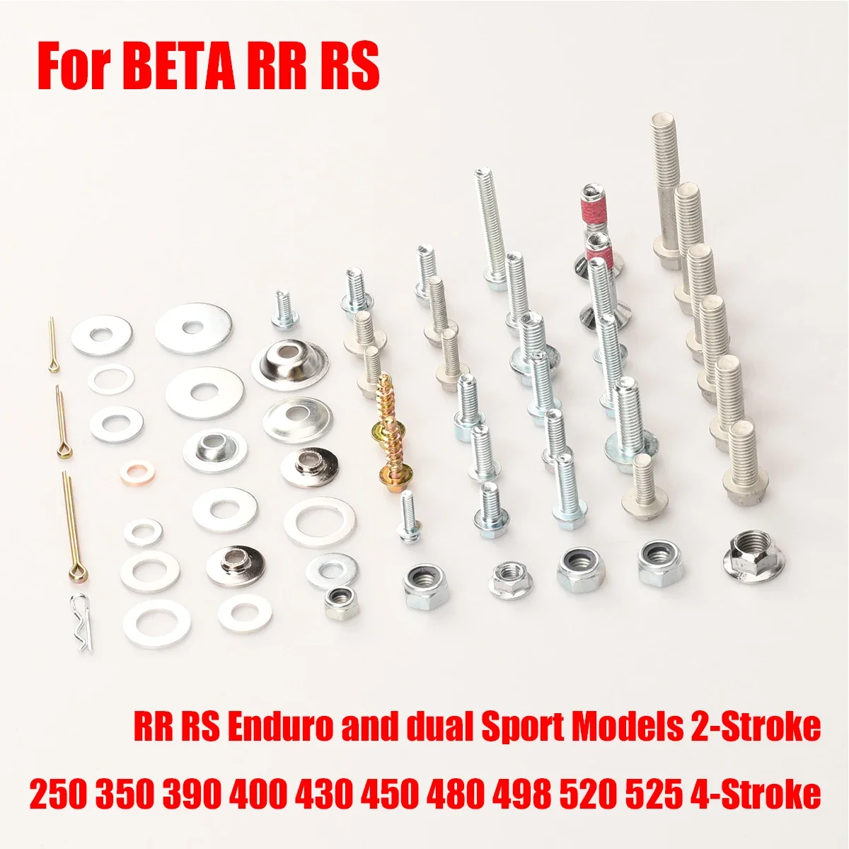 Motorcycles Fairing Fender Screw Bolt Kit Set For BETA RR RS Enduro and dual Sport Models 2-stroke 250 300 4-stroke 250 350-525
Motorcycles Fairing Fender Screw Bolt Kit Set For BETA RR RS Enduro and dual Sport Models 2-stroke 250 300 4-stroke 250 350-525